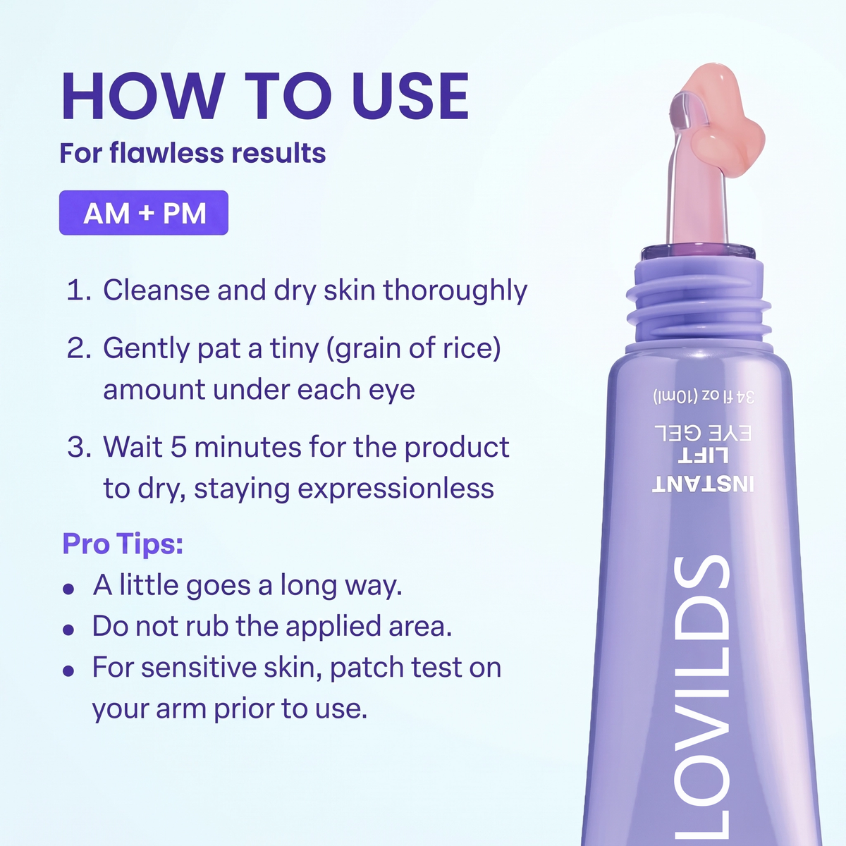 Instant Lift Eye Gel – Smooth Wrinkles & Reduce the Look of Under-Eye Bags