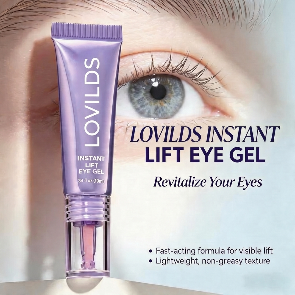Instant Lift Eye Gel – Smooth Wrinkles & Reduce the Look of Under-Eye Bags